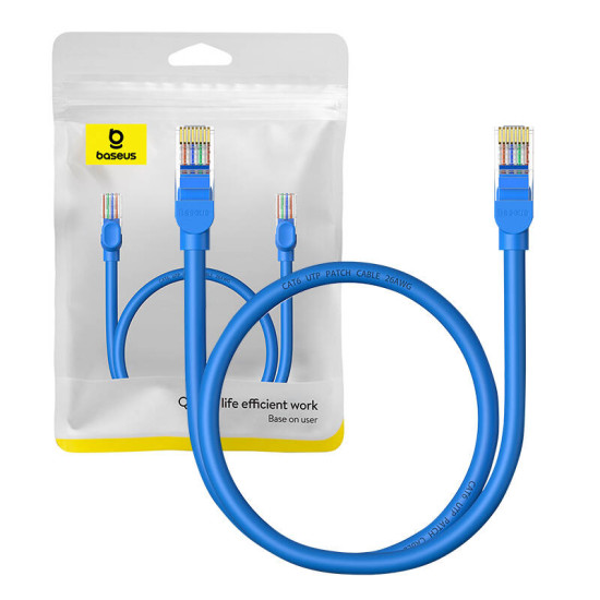 Baseus Καλώδιο Δικτύου Ethernet CAT6, 0.5m (Μπλε) Baseus Καλώδιο Δικτύου Ethernet CAT6, 0.5m (Μπλε)