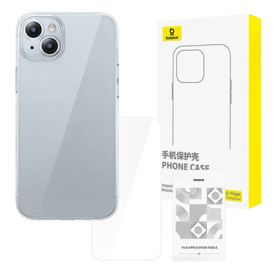 Baseus Θήκη για iPhone 15 και Προστατευτικό Οθόνης Tempered Glass (Διαφανές) Baseus Θήκη για iPhone 15 και Προστατευτικό Οθόνης Tempered Glass (Διαφανές)