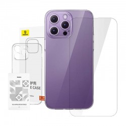 Baseus Θήκη για iPhone 14 ProMax και Προστατευτικό Οθόνης Tempered Glass (Διαφανές)