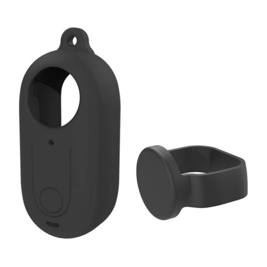 Camera Silicone Case Puluz with Lens Cover for Insta360 GO 3 Black Camera Silicone Case Puluz with Lens Cover for Insta360 GO 3 Black