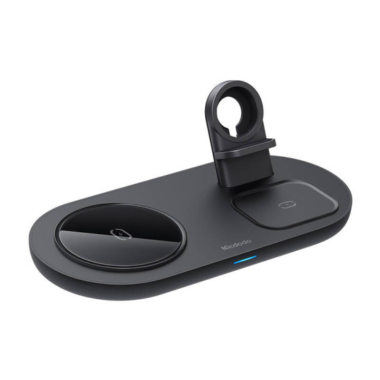 Wireless Charger Mcdodo CH-7061 3 in 1 15W (mobile/TWS/Apple watch) (black) Wireless Charger Mcdodo CH-7061 3 in 1 15W (mobile/TWS/Apple watch) (black)