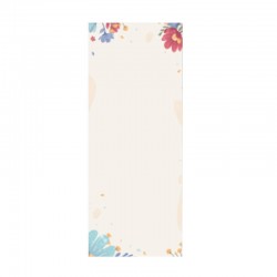 Niimbot Αυτοκόλλητες Θερμικές Ετικέτες Flowers T 12x30mm, 210τμχ (Λευκό/Πολύχρωμο)