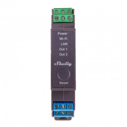 Shelly Pro 2 DIN Rail 2-channel Relay, WiFi/LAN