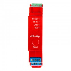 Shelly Pro 1PM DIN Rail Switch with Power measurement, 1 channel, WiFi/LAN
