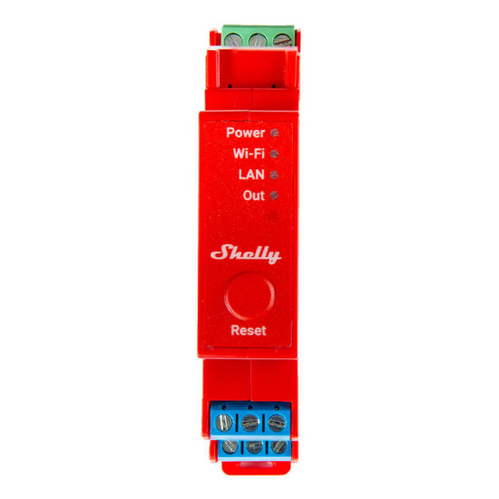 Shelly Pro 1PM DIN Rail Switch with Power measurement, 1 channel, WiFi/LAN Shelly Pro 1PM DIN Rail Switch with Power measurement, 1 channel, WiFi/LAN