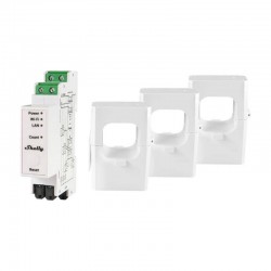 Shelly PRO 3EM 400A 2-Phase Energy Meter, WiFi/Bluetooth