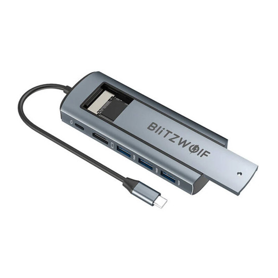 Blitzwolf Docking Station 6in1 HUB BW-Neo TH13 (Ασημί) Blitzwolf Docking Station 6in1 HUB BW-Neo TH13 (Ασημί)