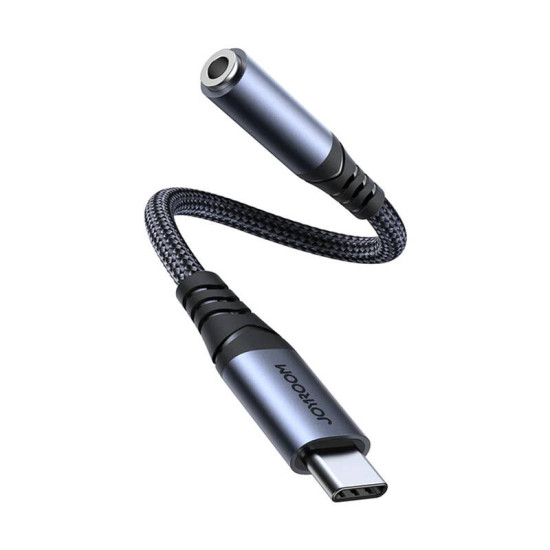 Audio adapter Joyroom SY-C01 Type-C to 3.5mm (black) Audio adapter Joyroom SY-C01 Type-C to 3.5mm (black)