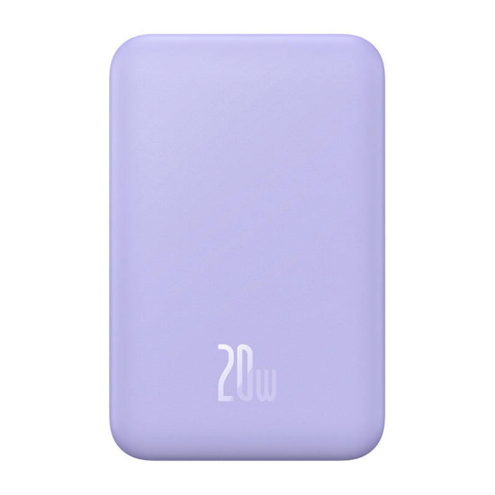 Baseus Powerbank Magnetic Mini 5000mAh, USB-C 20W (Λιλά) Baseus Powerbank Magnetic Mini 5000mAh, USB-C 20W (Λιλά)