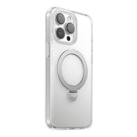 Magnetic potective phone case Joyroom for iPhone 15 Pro (transparent) Magnetic potective phone case Joyroom for iPhone 15 Pro (transparent)