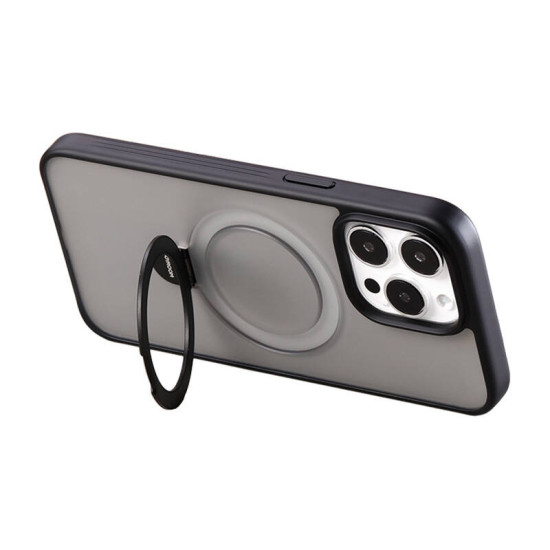 Joyroom JR-BP004 Magnetic Protective Case with Holder for iPhone 15 (Black) Joyroom JR-BP004 Magnetic Protective Case with Holder for iPhone 15 (Black)
