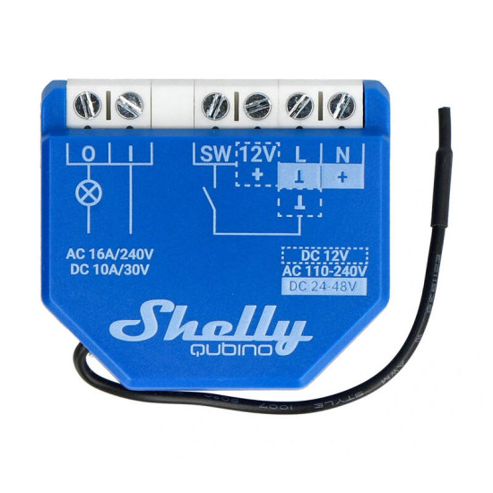 Shelly Qubino Wave 1 Controller, 1-channel, Z-Wave Shelly Qubino Wave 1 Controller, 1-channel, Z-Wave