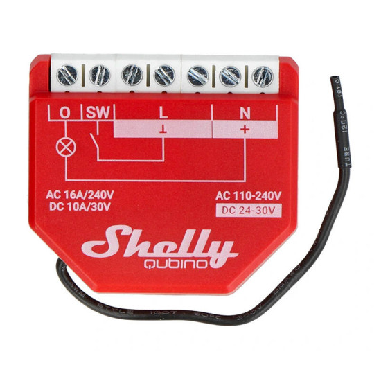 Shelly Qubino Wave1PM Controller, 1-channel, Z-Wave (Power measurement) Shelly Qubino Wave1PM Controller, 1-channel, Z-Wave (Power measurement)