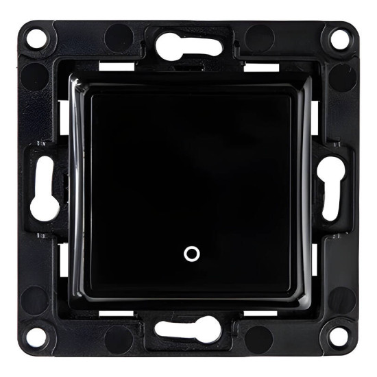 Shelly wall switch 1 button (Black) Shelly wall switch 1 button (Black)