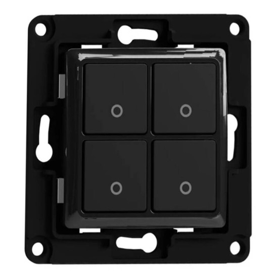 Shelly wall switch 4 button (Black) Shelly wall switch 4 button (Black)