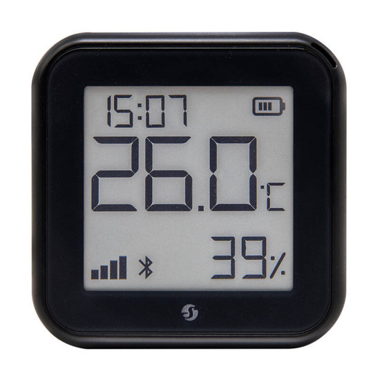 Shelly H&T Gen3 Temperature and humidity sensor, WiFi (Black) Shelly H&T Gen3 Temperature and humidity sensor, WiFi (Black)