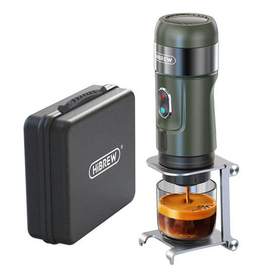 Portable 3-in-1 coffee maker with case HiBREW H4B_GN Portable 3-in-1 coffee maker with case HiBREW H4B_GN