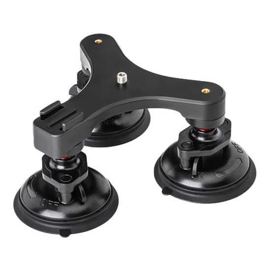 Triple Suction Cup Car Mount Sunnylife for cameras, phones etc. (ZJ771) Triple Suction Cup Car Mount Sunnylife for cameras, phones etc. (ZJ771)