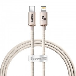 Baseus Crystal Shine USB-C to iP cable, 20W, 1.2m (pink)