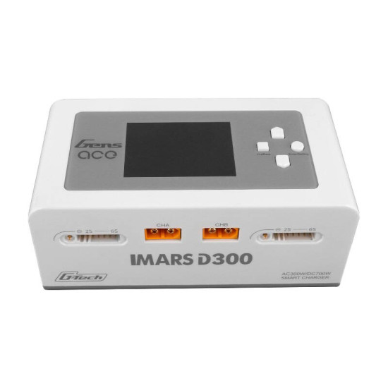 Gens Ace IMARS D300 G-Tech Channel AC/DC 300W/700W RC Battery Charger-EU White Gens Ace IMARS D300 G-Tech Channel AC/DC 300W/700W RC Battery Charger-EU White