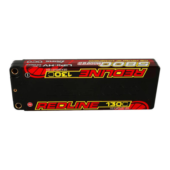 Gens ace Redline Series 5800mAh 7.6V 130C 2S1P HardCase 56# HV Ultra LCG LiPo Battery Gens ace Redline Series 5800mAh 7.6V 130C 2S1P HardCase 56# HV Ultra LCG LiPo Battery
