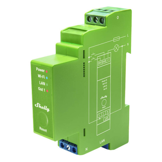 DIN Rail Smart Switch Shelly Pro Dimmer , 1 channels DIN Rail Smart Switch Shelly Pro Dimmer , 1 channels