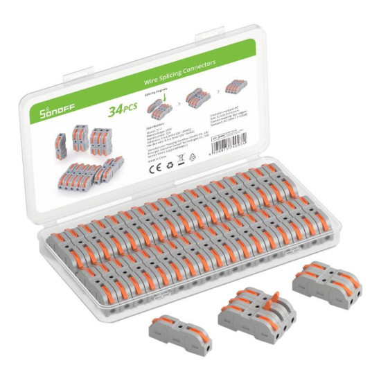 Wire Splicing Connector pack Sonoff (34 pcs) Wire Splicing Connector pack Sonoff (34 pcs)