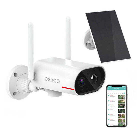 IP Outdoor camera with solar panel DEKCO DC8L IP Outdoor camera with solar panel DEKCO DC8L