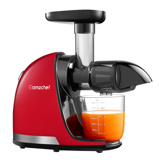 Slow Juicer AMZCHEF 1501-RD (Red) Slow Juicer AMZCHEF 1501-RD (Red)