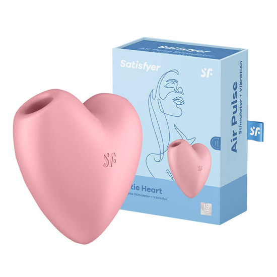 Clitoral massager Cutie Heart Light Red Satisfyer (pink) Clitoral massager Cutie Heart Light Red Satisfyer (pink)