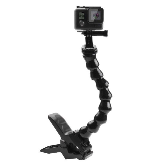 Holder with clip Puluz for sports cameras (DJI, GoPro, Insta360) PU179 Holder with clip Puluz for sports cameras (DJI, GoPro, Insta360) PU179