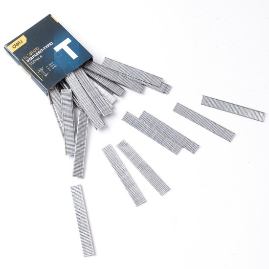Deli Tools T-type staples EDL238010, 2000 pieces Deli Tools T-type staples EDL238010, 2000 pieces
