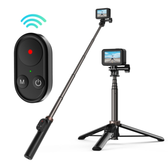 Selfie stick Telesin for smartphones and sport cameras with BT remote controller (TE-RCSS-001) Selfie stick Telesin for smartphones and sport cameras with BT remote controller (TE-RCSS-001)