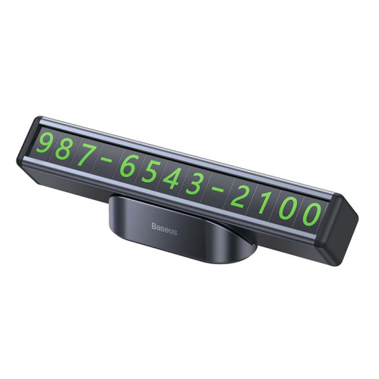 Baseus Πινακίδα Εγγραφής Τηλεφώνου Square Bar Temporary Parking Number Plate (Μαύρο) Baseus Πινακίδα Εγγραφής Τηλεφώνου Square Bar Temporary Parking Number Plate (Μαύρο)