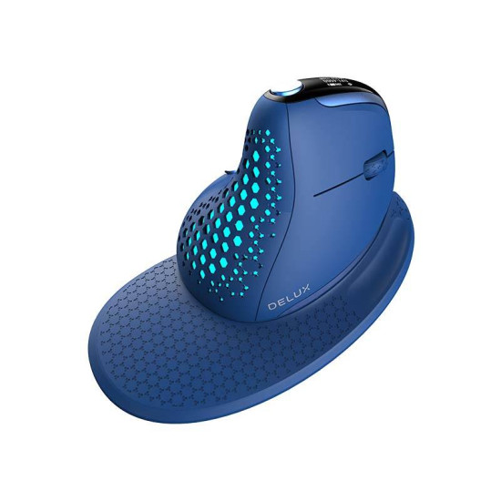 Delux Ασύρματο Ποντίκι Vertical M618XSD BT + 2.4G RGB (Μπλε) Delux Ασύρματο Ποντίκι Vertical M618XSD BT + 2.4G RGB (Μπλε)