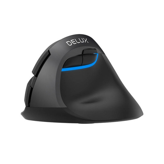 Wireless Vertical Mouse Delux M618Mini DB BT+2.4G 2400DPI (black) Wireless Vertical Mouse Delux M618Mini DB BT+2.4G 2400DPI (black)