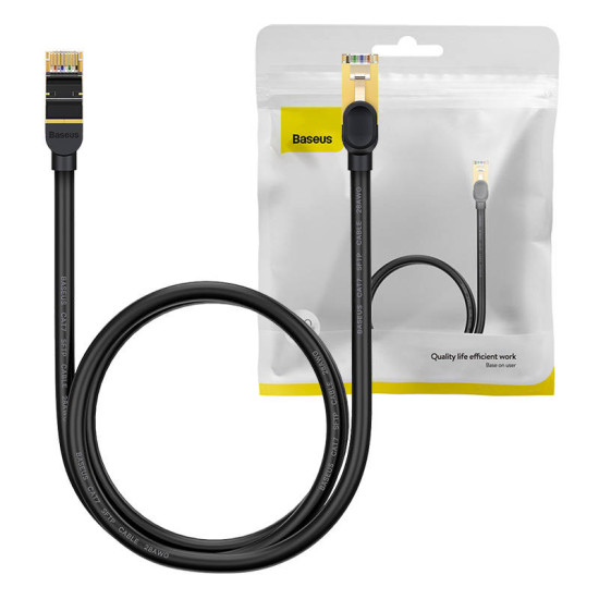 Baseus Καλώδιο Δικτύου Ethernet RJ45, 10Gbps, 1m (Μαύρο) Baseus Καλώδιο Δικτύου Ethernet RJ45, 10Gbps, 1m (Μαύρο)
