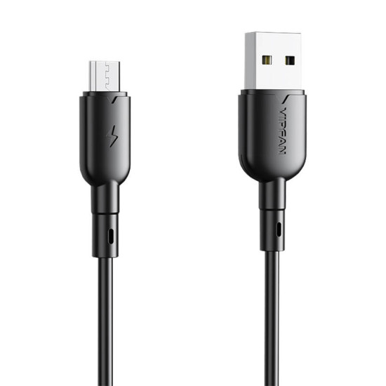 USB to Micro USB cable VFAN Colorful X11, 3A, 1m (black) USB to Micro USB cable VFAN Colorful X11, 3A, 1m (black)