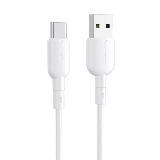 USB to USB-C cable VFAN Colorful X11, 3A, 1m (white) USB to USB-C cable VFAN Colorful X11, 3A, 1m (white)