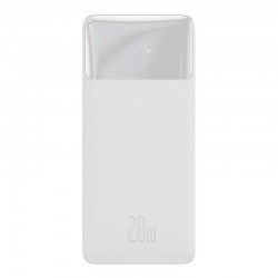 Baseus Powerbank Bipow 10000mAh, 2xUSB, USB-C, 20W (Λευκό)