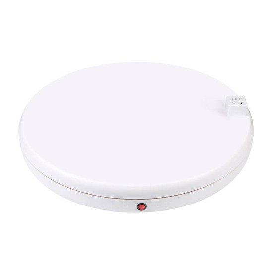 Rotating display stand Puluz with power socket 45 cm (white) Rotating display stand Puluz with power socket 45 cm (white)