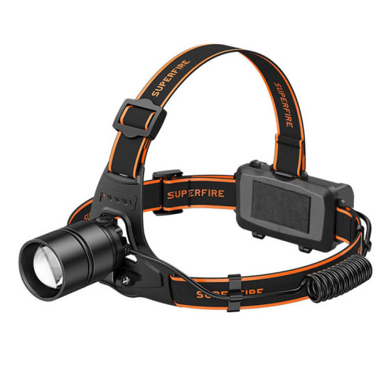 Φακός κεφαλής Superfire HL71 – 500 lm, USB, 5 λειτουργίες Φακός κεφαλής Superfire HL71 – 500 lm, USB, 5 λειτουργίες