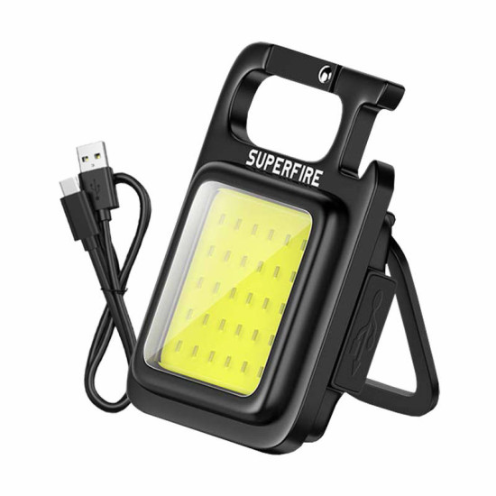 Φακός Superfire MX16 – 600 lm, 500 mAh, USB-C, 4 λειτουργίες Φακός Superfire MX16 – 600 lm, 500 mAh, USB-C, 4 λειτουργίες