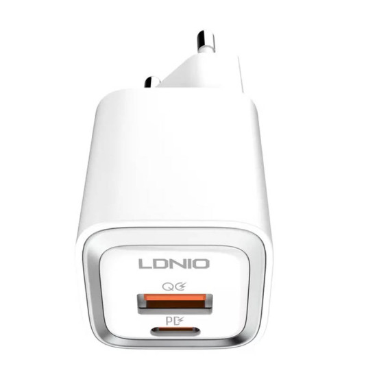 Wall charger LDNIO A2318M USB, USB-C + USB-C - Lightning Cable Wall charger LDNIO A2318M USB, USB-C + USB-C - Lightning Cable
