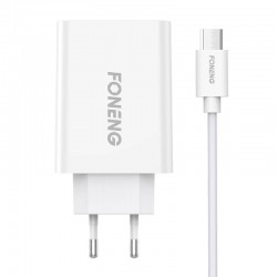Fast charger Foneng  1x USB EU43 10.5W + USB Micro cable