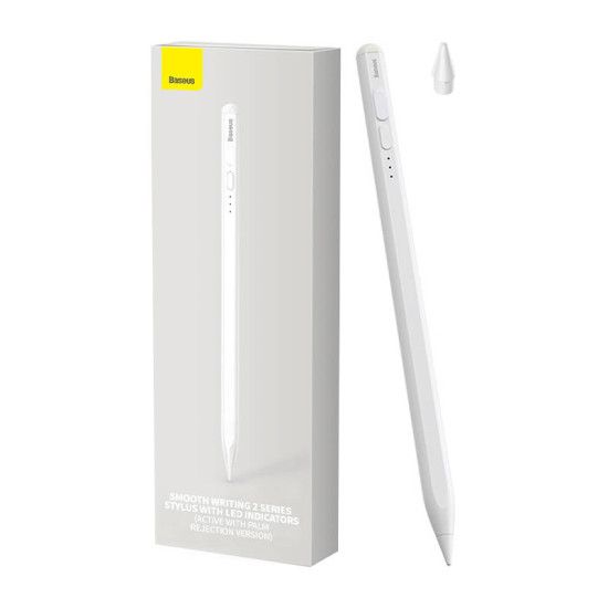 Baseus Ψηφιακή Γραφίδα Αφής Smooth Writing (Active) με Eνδείξεις LED (Λευκό) Baseus Ψηφιακή Γραφίδα Αφής Smooth Writing (Active) με Eνδείξεις LED (Λευκό)