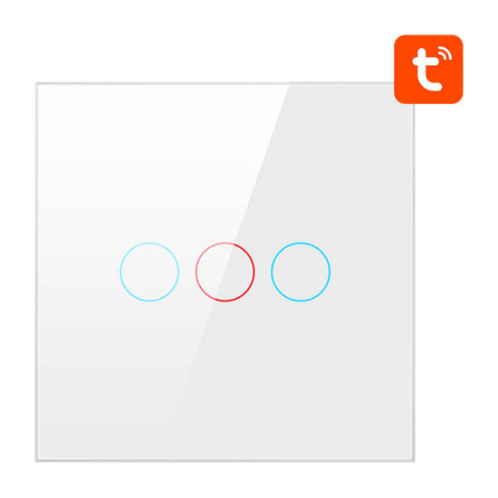 Avatto Έξυπνος Διακόπτης Χωνευτός ZigBee ZTS02-EU-W3 (3 κουμπιά) TUYA (Λευκό) Avatto Έξυπνος Διακόπτης Χωνευτός ZigBee ZTS02-EU-W3 (3 κουμπιά) TUYA (Λευκό)