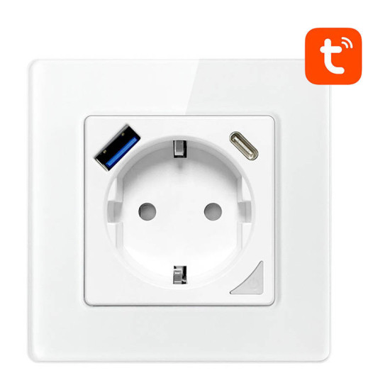 Avatto Έξυπνη Πρίζα Τοίχου WiFi N-WOT10-USB-W TUYA USB/USB-C (Λευκό) Avatto Έξυπνη Πρίζα Τοίχου WiFi N-WOT10-USB-W TUYA USB/USB-C (Λευκό)