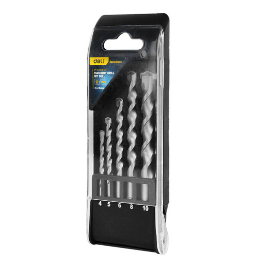 Masonry Drill Bit Set Deli Tools EDH-JGZ005-ED1 Masonry Drill Bit Set Deli Tools EDH-JGZ005-ED1