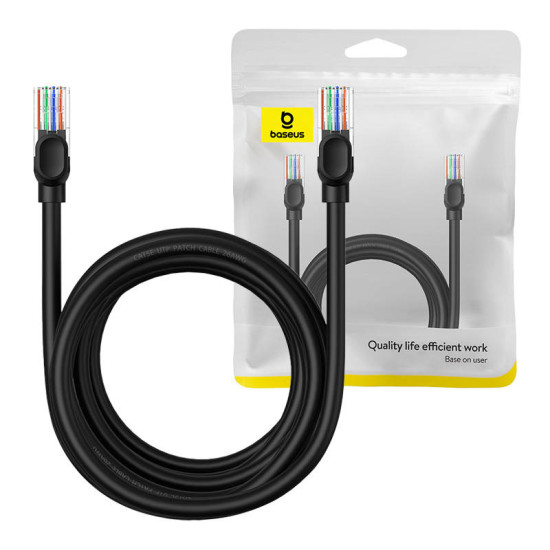 Baseus Καλώδιο Δικτύου Ethernet CAT5, 5m (Μαύρο) Baseus Καλώδιο Δικτύου Ethernet CAT5, 5m (Μαύρο)